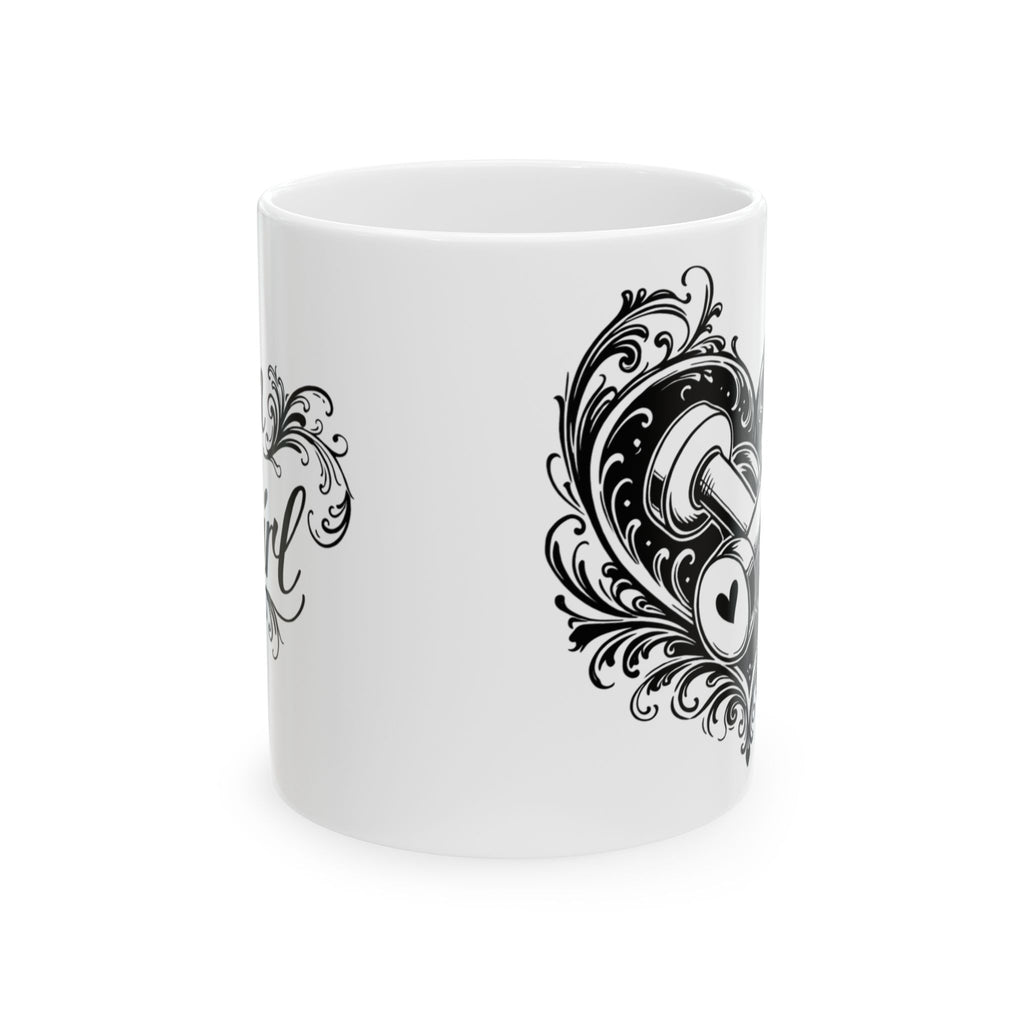 "Gym Girl" Kaffee-, Teetasse; Keramiktasse